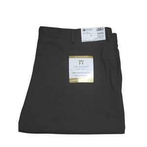 Haggar JM Mens 44x30 Chocolate Brown Premium Stretch Dress Pants HD00885 NWT A8
